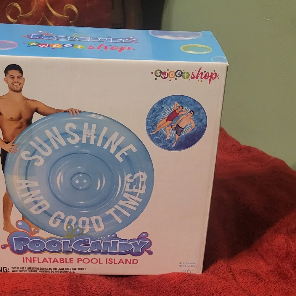 PoolCandy Inflatable Pool Island Float - Picture 3 of 5